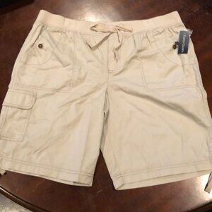 Faded Glory Bermuda Shorts Size 12 Soft Birch New with Tag